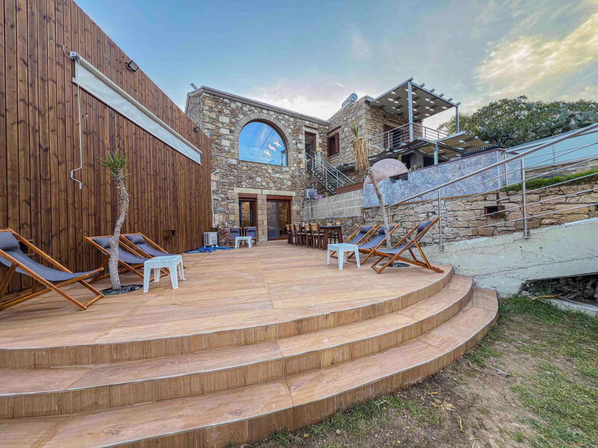 Heated Private Ozone Salt Pool, Jacuzzi, Cinema Inside & Outside, Ping Pong, Billiard, Ps5, Playground, Giant Chess, Giant Monopoly, Table Football, 3X Surround Sound - Villa Rokka Luxe Kissamos Luaran gambar