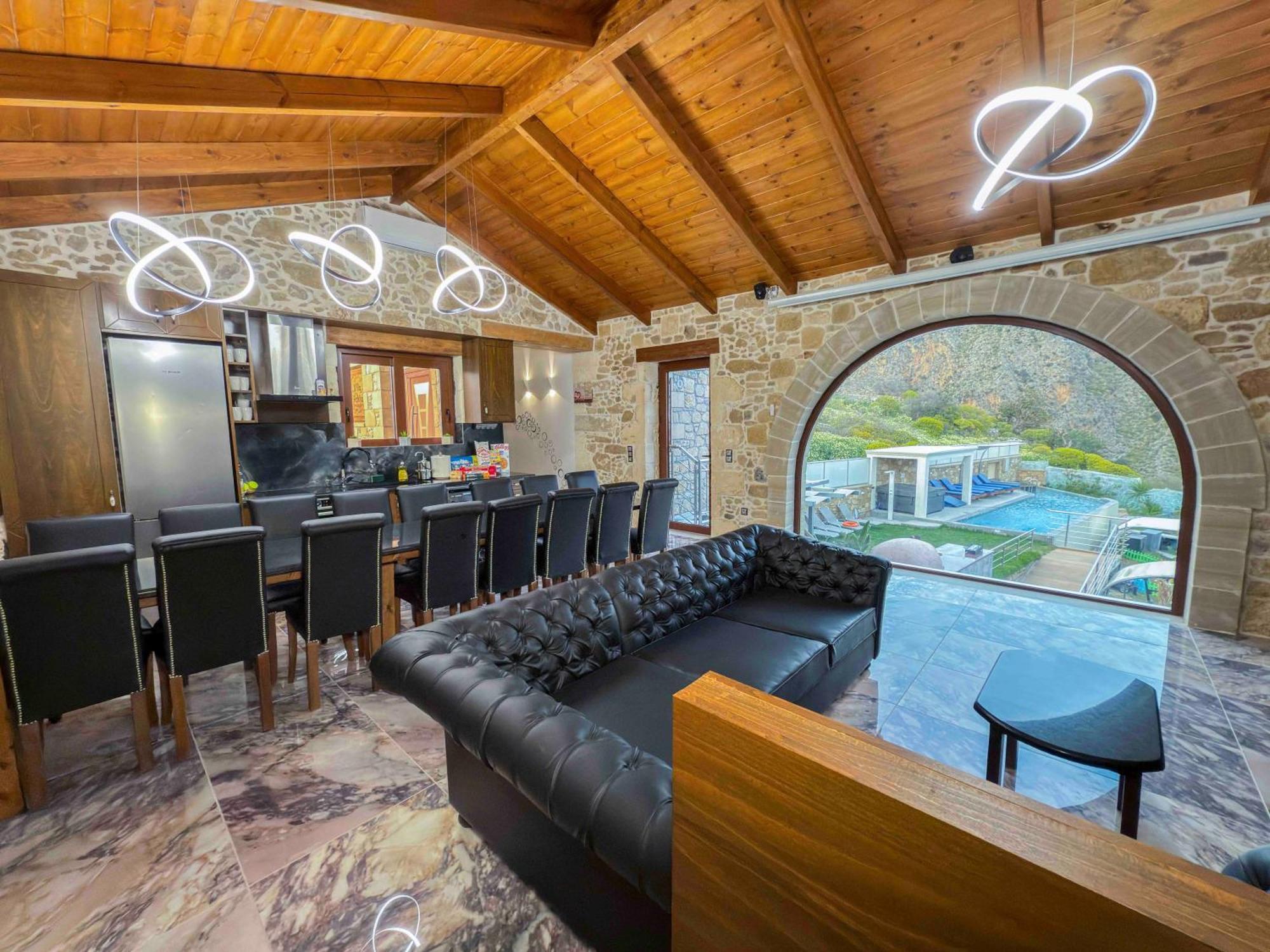 Heated Private Ozone Salt Pool, Jacuzzi, Cinema Inside & Outside, Ping Pong, Billiard, Ps5, Playground, Giant Chess, Giant Monopoly, Table Football, 3X Surround Sound - Villa Rokka Luxe Kissamos Luaran gambar